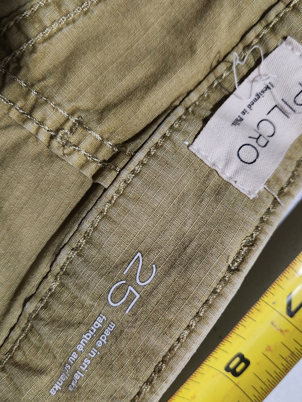 Anthropologie Pilcro & Letterpress Khaki Pants - Size 25 - Excellent Cond